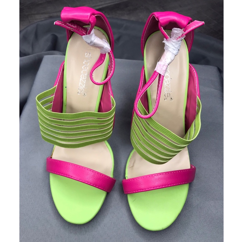 Pink and Green heels AKA Colors